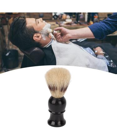 Ankroyu Men's Shaving Brush - Portable Wooden Handle Curved Design Foam Barn Cleaning Tool - Perfect for Home Salon - Buy Online on GoSupps.com