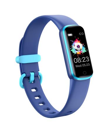 MgaoLo Kids Fitness Tracker for Boys Girls Teens Waterproof Activity Tracker with HR Sleep Monitor 11 Sport Modes Pedometer Watch with Alarm Clock and Reminder Step Calories Counter Blue