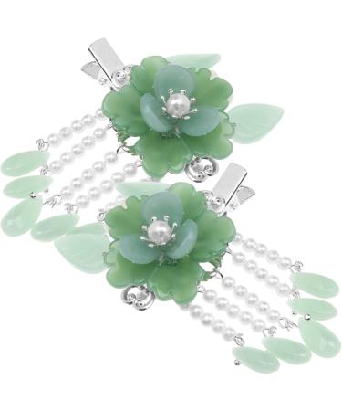 FRCOLOR Hanfu Hair Clip Pairs Antique pair clip flower pearl hairpins bedazzler Alligator Clamps jewelry chinese clips classical Miss Glass Chinese Hairpin - Buy Online on GoSupps.com