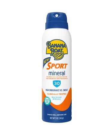 Banana Boat 100% Mineral Sunscreen Sport C-Spray - SPF 30 5 Ounce