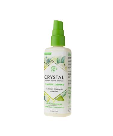 Crystal Body Deodorant Spray - Vanilla Jasmine, 4 fl oz | Natural Mineral Formula - Buy Online on GoSupps.com