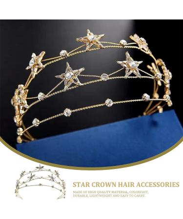 FERCAISH Rhinestone Crystal Crown | Wedding & Bridal Headpiece for Women | Princess Crown for Christmas, Photography & Parties - Buy Online on GoSupps.com