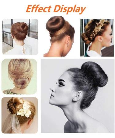 3-Piece Hair Bun Maker Set - Easy Snap Roll Nets for Women & Kids - French Twist Styling Tool - Brown - Buy Online on GoSupps.com