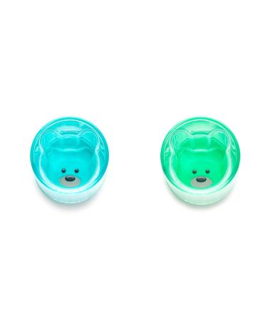 Melii Double-Walled Bear Drinking Cup for Kids - Blue + Mint 2 Pack - Buy Online on GoSupps.com