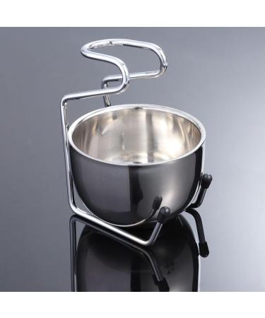 Premium Stainless Steel Healeved Shaving Soap Bowl & Stand Set | Unique Men's Wet Shaving Essentials - Buy Online on GoSupps.com
