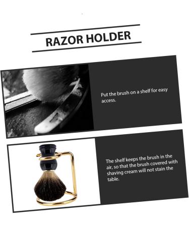 Frcolor Razor Brushes Keeper Suit - Men's Electric Shaver Brush Holder & Beard Stand - Pink & Metal Frame - Buy Online on GoSupps.com