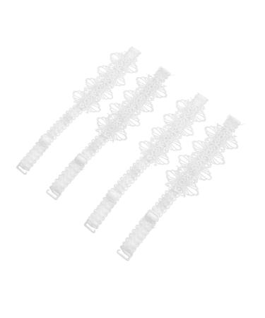 PackoVE 2 pair of anti-drop laces White paragraphs Anti-free shoe strap removable shoe belts.