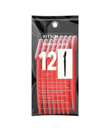 Buy Kitsch Pro Dermaplaner 12 Count - Effortless Skin Exfoliation & Hair Removal - Buy Online on GoSupps.com