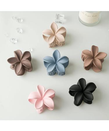 6 PCS Flower Hair Claw Clips Nonslip Matte Hair Clips for Women Thick Hair to Thin Hair Styling Accessories Cute Claw Clips Hair Clip - Buy Online on GoSupps.com