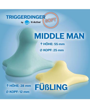 Triggerdinger by K-Active All-Round Soft Massage Set | Trigger Point Presser & Self-Treatment Massager | Relieve Tension & Enhance Wellbeing - Buy Online on GoSupps.com