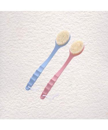 HEALLILY Long Handle Bath Brush Set - Soft Shower Back Scrubber Massager for Home Bathroom (2pcs) - Buy Online on GoSupps.com