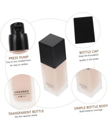 Beavorty Liquid Foundation Moisturizing Foundation Nude Foundation Women Foundation Fluid Makeup Glass - Buy Online on GoSupps.com