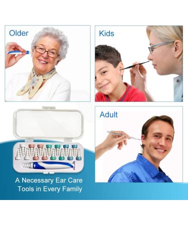 Q-Grips Earwax Remover Kit - Silicone Ear Cleaner Tool with 16 Replacement Tips - Safe, Reusable, and Pain-Free Spiral Q Twist Design for Adults and Kids - Buy Online on GoSupps.com