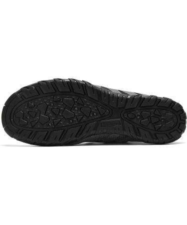 Racqua Water Shoes - Quick Dry Gradient Aqua Shoes - 11 Women/10 Men - HD131M Grey/Black - Buy Online on GoSupps.com