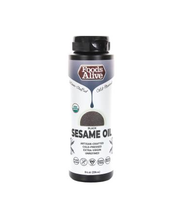 Foods Alive Artisan Cold-Pressed Organic Black Sesame Oil 8 fl oz (236 ml)