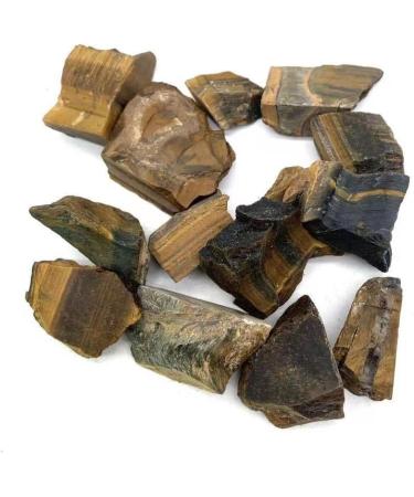 Natural Crystal 500g Natural Raw Gem Yellow Tiger Eye Crystal Material - Buy Online on GoSupps.com