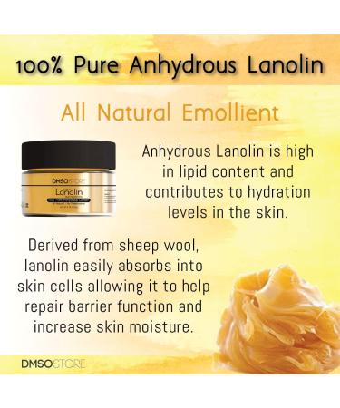 DMSOSTORE LANOLIN 4 lbs. Bulk Pure Unrefined USP Grade Anhydrous 100% Pure Skin Moisturizer - Buy Online on GoSupps.com