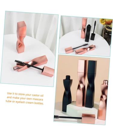 FOMIYES 4pcs Eyelash Brush Empty Tube Eyelash Mascara Tube Lash Applicator Bulk To Rotate Tubing Plastic Rose Gold 11.5x1.8cm - Buy Online on GoSupps.com