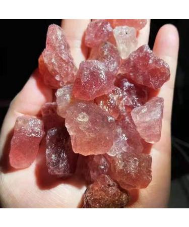 Rough Crystals Raw Strawberry Quartz Specimens for Stones 100g Gift - Buy Online on GoSupps.com
