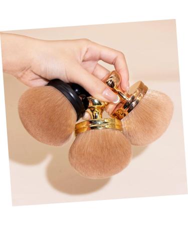 MERRYHAPY Fluffy Soft Makeup Brush Set | Blush Brushes for Cheeks | Bulk Beauty Tools | Perfect for Travel & Setting Powder | Golden Design 8.5x7cm - Buy Online on GoSupps.com