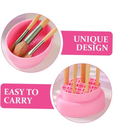 Beavorty cosmetic brush cleaner silicone makeup brush holder wash bowl Storage Box make up brush cleaner brush cleaning brush drying rack makeup brush cleaner bowl make up makeup brush - Buy Online on GoSupps.com