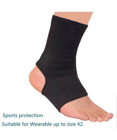 Compression Ankle Sleeve - Durable Support for Joint Pain & Injury Recovery | Ankle Brace in Black - Buy Online on GoSupps.com