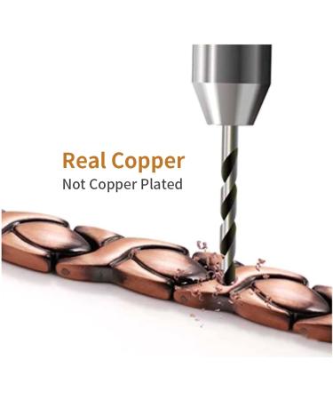 Buy EnerCoppeX Women's Copper Feet Chain - Pure Copper Magnetic Chain with 3500 Gauss Magnet | 24.5 cm (9.65 inches) for Enhanced Comfort - Buy Online on GoSupps.com