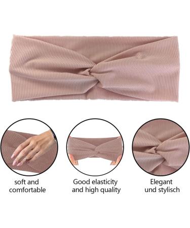 6 Pack Women's Elastic Hair Bands - Soft Turban Headbands for Yoga Sports & Everyday Wear - Buy Online on GoSupps.com