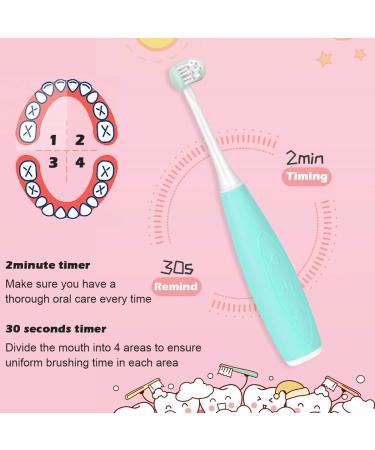 Kids Sonic Toothbrush | Rechargeable 32000 VPM | Patented 3 Brush Head Design | Angled Bristles | Ages 3+ | Blue - Buy Online on GoSupps.com