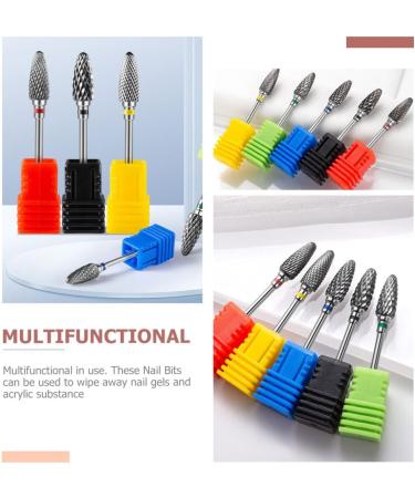 POPETPOP 4pcs Nail Polisher Nail Grinding Drill Bit Electric Manicure Drill Bit Head Nail Bits Nail Stamping Polish Russian Manicure Drill Bits Cuticle Drill Bit Polishing Heads for Nail 7x1.3cmx4pcs As Shown 4x4pcs - Buy Online on GoSupps.com