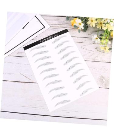 POPETPOP 6 Sheets Pairs Black Stickers Ladies Makeup Brow Tattoos Eyebrow Stickers Tool Disposable Miss - Buy Online on GoSupps.com