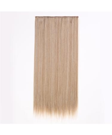 Hair Extensions Clip in Synthetic Hair Extensions 5 Clip In Hair Extensions Long Straight Hairstyle Hairpiece Black Brown Blonde 24inch Fake Hair for Women Hair Pieces(12M28) 24inches 12M28