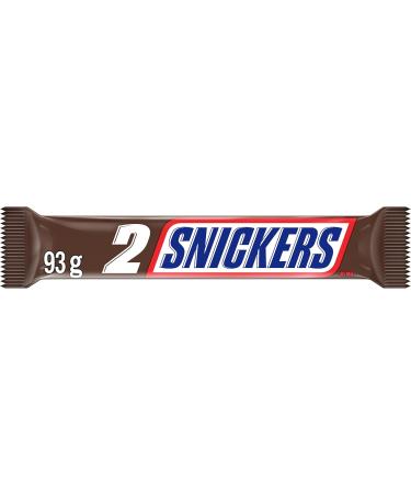 Snickers 2-Piece King Size Chocolate 93g 24-Count Chocolate 93 g (Pack of 24) - Buy Online on GoSupps.com