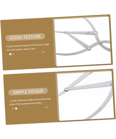 FOMIYES Eyebrow Shaper Ruler Measure Ruler Eyebrow Drawing Tool Template Positioning Ruler Stainless Steel - Buy Online on GoSupps.com