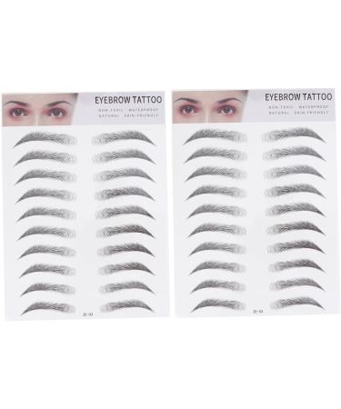 Beavorty 4 pcs 3d eyebrow stickers eyebrow tattoo stickers tattoo brow False Eyebrows Eyebrow Tool makeup - Buy Online on GoSupps.com