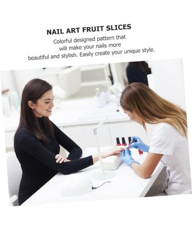 FRCOLOR 7200 Pieces 12 Fruit Slime Cut Nail Accessories Elegant False Nails Nail Decals with Flowers Nails Fruit Fruit Slices Manicure Decorate Appliques Nail Splitters - Buy Online on GoSupps.com
