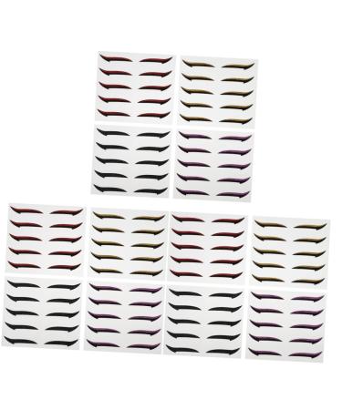 minkissy minkissy 60 Pairs Double-Sided Eyeshadow Stickers Eyeshadow Makeup Stickers Tattoo Stickers Double Eyeliner Eyeliner Line Glue