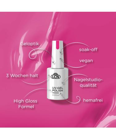  LCN LCN Silver Disco UV Nail Polish Full Coverage and Long Lasting Gentle Dissolving Vegan Cruelty Free & HEMA Free 10ml - Buy Online on GoSupps.com