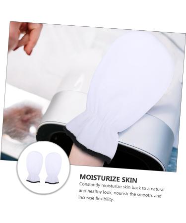 minkissy 2 Pairs Exfoliating Hand Mask Exfoliate Glove Essential Oil Gloves Rough Hand Care Gloves Hand Moisturizer Gloves Body Gel Hand Spa Gloves Dry Skin Miss Fingerless White Polyester - Buy Online on GoSupps.com