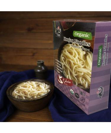 YUHO Organic Shirataki Konjac Pasta 8 Pack - Vegan, Low Calorie, Fat Free, Keto Friendly, Zero Carbs - Healthy Diet Pasta for Holiday Gifts - 53.61 Oz - Buy Online on GoSupps.com