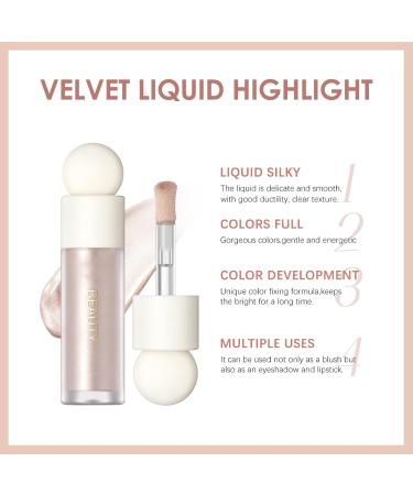 Erinde Liquid Highlighter Makeup Stick - Natural Glossy Finish Lightweight & Blendable Cruelty-Free Face Illuminator (1 Piece) - Buy Online on GoSupps.com