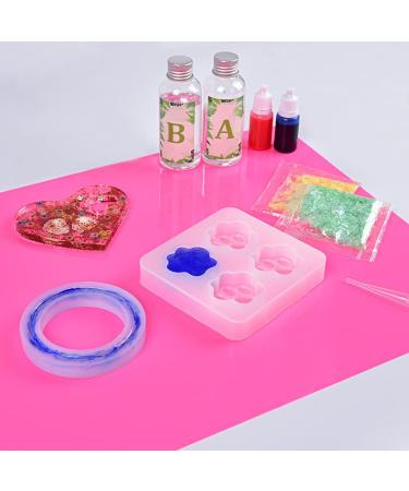 IKOCO 15.7 x 11.8 Silicone Mat for Clay & Resin Art - Nonstick Craft Sheet for Playdough & Epoxy Resin - Pink & Blue - Buy Online on GoSupps.com