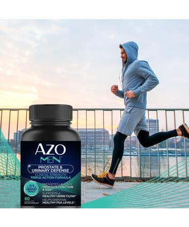 AZO Men Prostate & Urinary Defense 60 Count - Clinical Strength Supplement for Healthy Prostate & Urine Flow - Buy Online on GoSupps.com