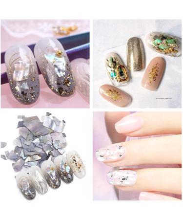 3 Boxes 36 Colors Seashell Abalone Nail Art Decoration Slices - 3D Flake Pearl for DIY Nail Art - Buy Online on GoSupps.com