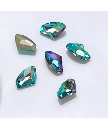 FEIlei 10x/Set Butterfly Nail Rhinestones Square Nail Charms DIY Hearts Nail Art Charms - Buy Online on GoSupps.com