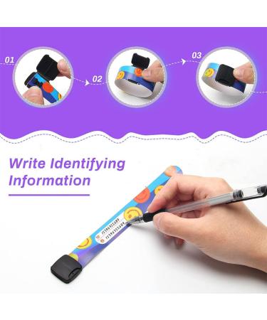 Sjbautyo 16-Part Emergency Arm Band Set for Kids | Waterproof SOS Safety ID Bracelet - Anti-Loss for Boys Girls Toddlers & Babies - Buy Online on GoSupps.com