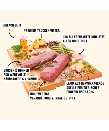 Dogs'n Tiger - Lamb of Innocence - Adult Dog Food - Monoprotein - 58% Meat - Suitable for Allergy Sufferers - Sugar and Grain Free (Lamb with Vegetables) - 1 x 12 kg - Buy Online on GoSupps.com