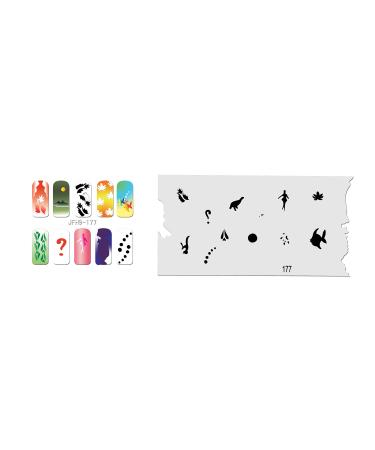 Fingernail stencil (airbrush nail art) Fengda JFH09-177
