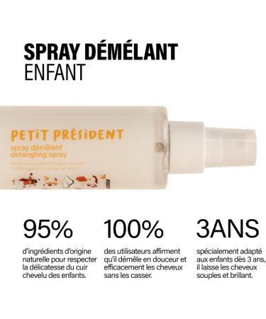 Madame La Pr sidente Petit Pr sident Spray D m lant Enfant 97% d ingr dients naturels Aloe Vera & Beurre de Karit D m le sans tirer Hydrate & Adoucit 200 ml - Buy Online on GoSupps.com