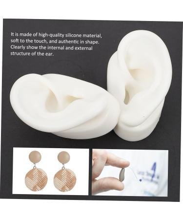 4 Pairs Artificial Ear Models - Silicone Ear Molds for Studs | Realistic Imitation Ear Simulation - Buy Online on GoSupps.com